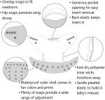 ALVABABY Christmas Baby Cloth Diaper Adjustable Washable Reusable for Baby Girls and Boys Infant Toddler Nappy 1 Pack with 2 Inserts QD71-2T - Image 4